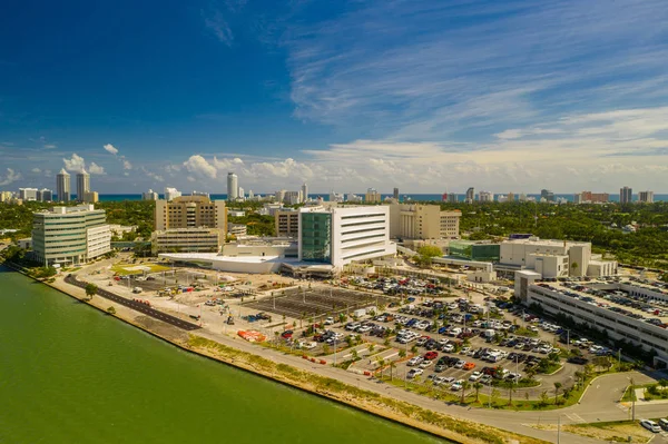 Flygfoto Sinai Medical Center Hospital Miami Beach — Stockfoto