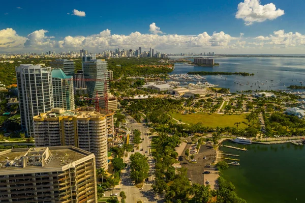 Havadan Fotoğraf Coconut Grove Miami Florida — Stok fotoğraf