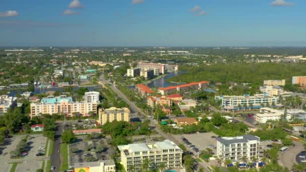 Aérea Hillsboro Blvd Deerfield Beach Florida — Vídeos de Stock