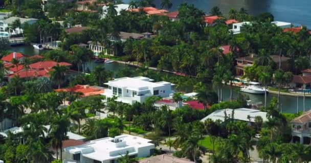 Aerial Video Luksus Florida Hjem Millioner Dollar – stockvideo