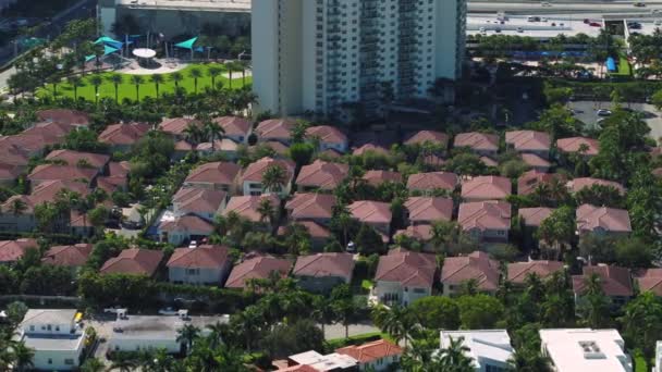 Golden Gate Estates Sunny Isles Beach Florida — Stockvideo