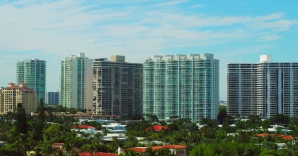 Grupo Condomínios Luxo Florida Edifício Apartamentos Residenciais — Vídeo de Stock