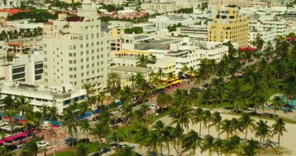 Turistmål Miami Beach Ocean Drive — Stockvideo