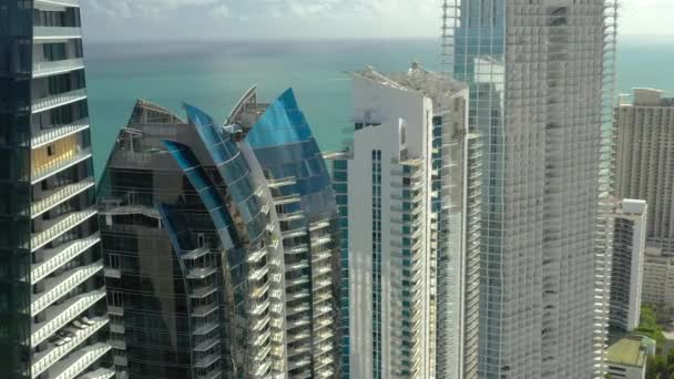 Condomínio Aéreo Moderno Jade Ocean Sunny Isles Beach — Vídeo de Stock