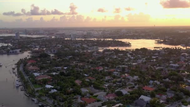 Aerial Video Idlewyld Fort Lauderdale — Stockvideo