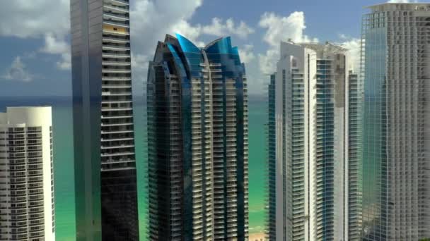 Highrise Arquitectura Playa Miami Sunny Isles — Vídeo de stock