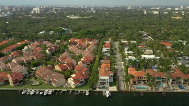 Realty Nieruchomości Mieszkalnych Coconut Grove Miami Florida Usa — Wideo stockowe