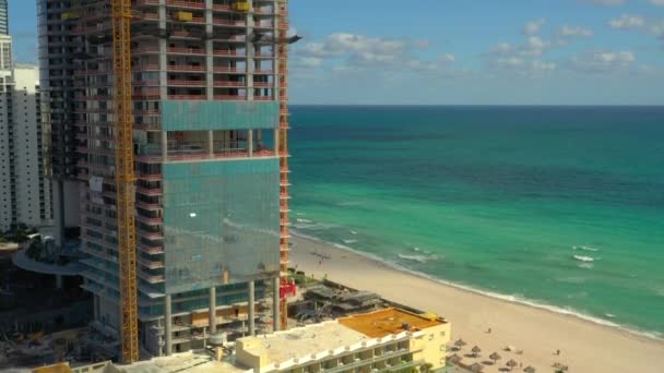 Turnberry Ocean Club Sunny Isles Beach Légi Drone Videóinak — Stock videók