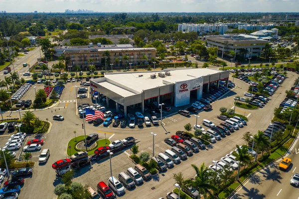 Miami Amerika Serikat November 2018 Dealer Foto Udara Toyota Florida — Stok Foto