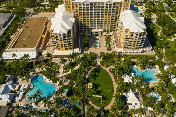 Miami Usa November 2018 Luchtfoto Ritz Carlton Hotel Key Biscayne — Stockfoto