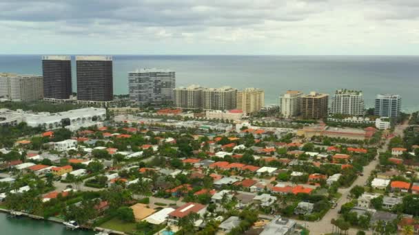 Antenne Bal Harbour Miami Beach Usa — Stockvideo