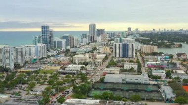 Hava üstgeçidin Miami Beach Stok görüntüleri