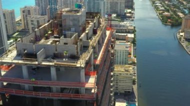 Hava çatı topoff inşaat site vinç