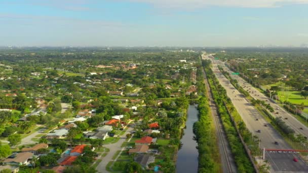 Flyg Miami Florida Kendall Highway — Stockvideo