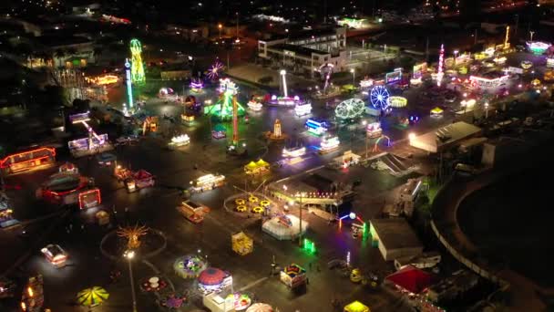 Estoque Aéreo Feira Jovens Carnaval — Vídeo de Stock