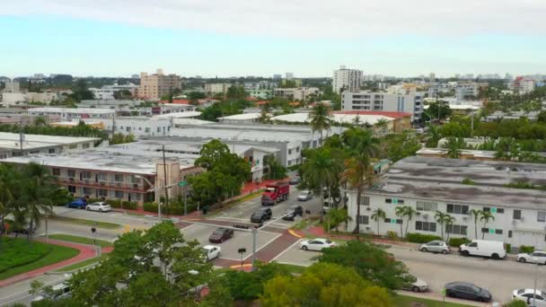 Vídeo Aéreo Harding Avenue Miami Beach — Vídeo de stock