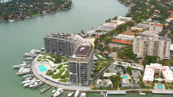 Video Aereo King Cole Miami Beach Condominio — Video Stock