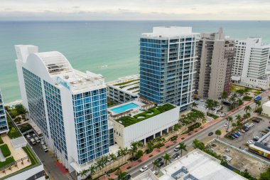 Tonlarda ses veren çanlar ve Canyon Ranch Miami Beach Fl ABD hava uçak fotoğrafı