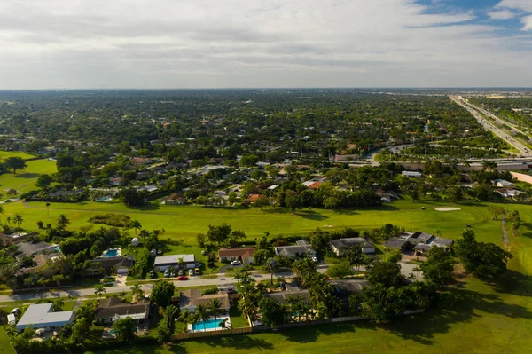 Luftbild Nachbarschaften Kendall Miami Florida — Stockfoto