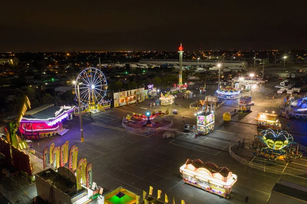 Εναέρια Νύχτα Φωτογραφία Νεολαίας Broward County Fair Hallandale Φλόριντα Των — Φωτογραφία Αρχείου