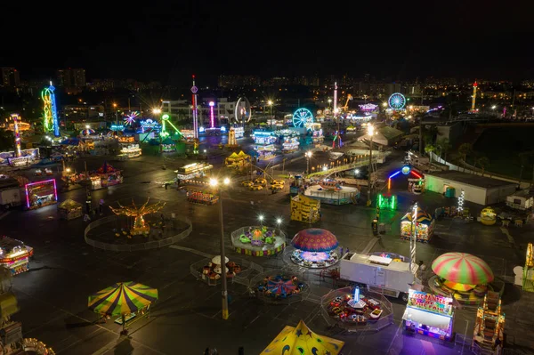 Εναέρια Νύχτα Φωτογραφία Νεολαίας Broward County Fair Hallandale Φλόριντα Των — Φωτογραφία Αρχείου