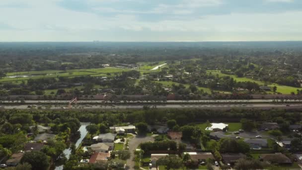 Drone Séquences Kendall Miami Floride Usa — Video