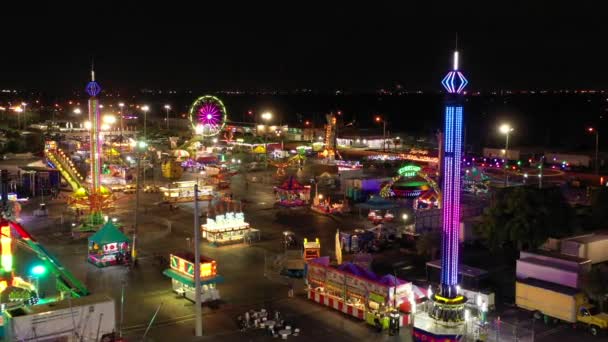 Carnaval Aéreo Nocturno — Vídeo de stock