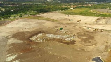 Bir çöp dökümü havadan görüntüleri