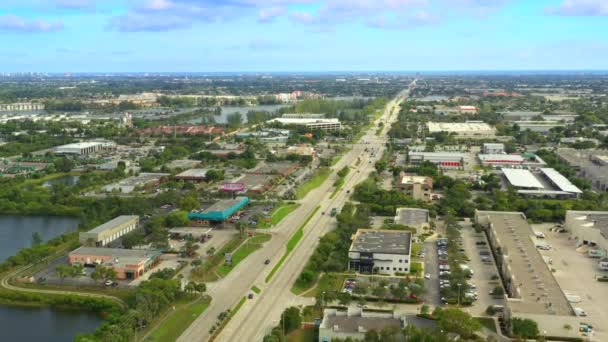 Luchtfoto Beeldmateriaal Florida Pompano — Stockvideo