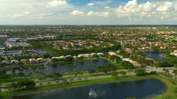 Pembroke Pines Florida Vídeo Aéreo Imobiliário — Vídeo de Stock