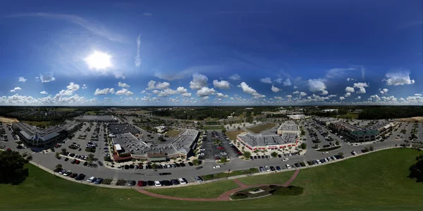 Panorama Esférico Aéreo Market Street Heath Brook Imagem Equiretangular — Fotografia de Stock
