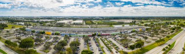 Hava panorama Festivali Pazar Pompano Beach Fl ABD