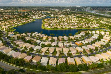 Pembroke Pines Florida hava fotoğraf konut evler