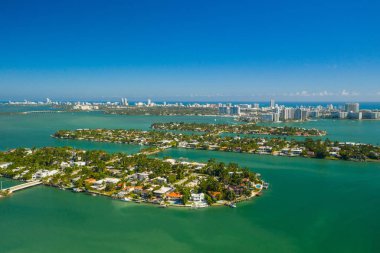 Anteni Venedik Adaları Miami Beach Biscayne Bay canlı renkler