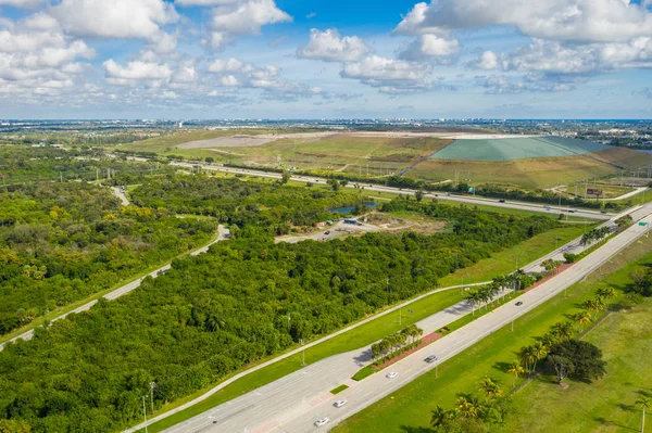 Florida Landfill Trash Aerial Drone Photo — Stock Photo, Image