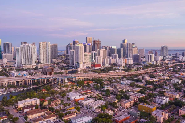 Landscape Downtown Miami Brickell City District — Stok Foto