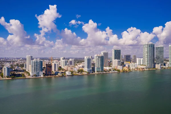 Légi Edgewater Miami Florida Amerikai Egyesült Államok — Stock Fotó