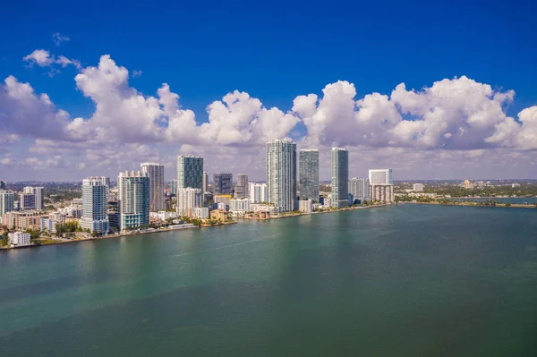 Havadan Fotoğraf Miami Edgewater — Stok fotoğraf