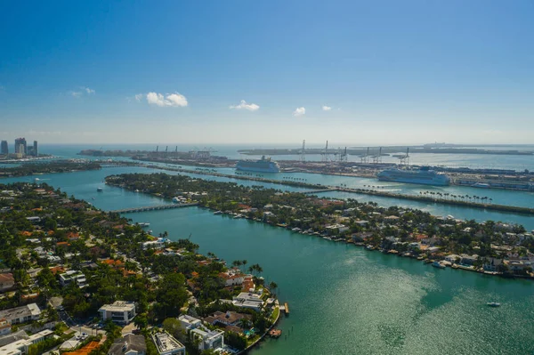 Miami Venetian Islands Port Miami — Stock Photo, Image
