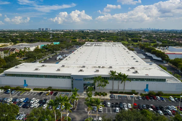 Aerial Drone Photo Intcomex Building Doral Florida — Stock Photo, Image