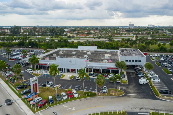 Aerial Image Bill Seidles Nissan Miami Doral — Stock Photo, Image