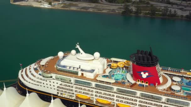 Antény Disney Cruise Ship — Stock video