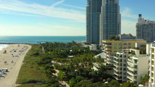 Destino Viaje Americano Miami Beach — Vídeo de stock