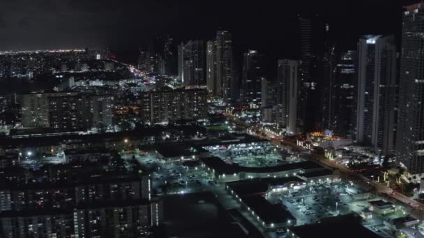 Piękne Nocne Światła Miasta — Wideo stockowe
