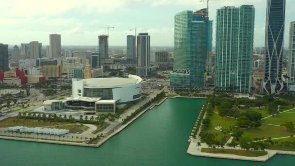 Downtown Miami American Airlines Arena — Wideo stockowe