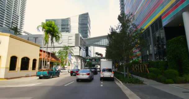迈阿密布里克尔市中心4K 的电影画面 — 图库视频影像