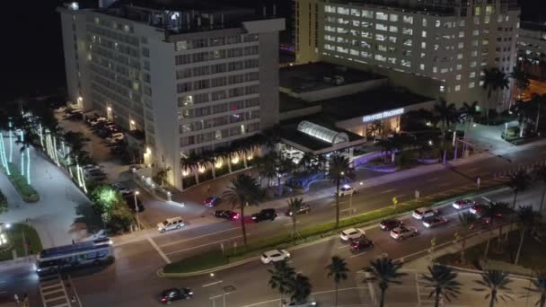 Atividade Policial Cidade Antenas Noturnas — Vídeo de Stock