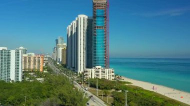 İnşaat sitesi Apartman Dublex lüks kapalı hava video Ritz Carlton Residences üst