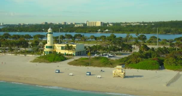 Légifelvételek Haulover Park Miami Beach Florida 60P — Stock videók