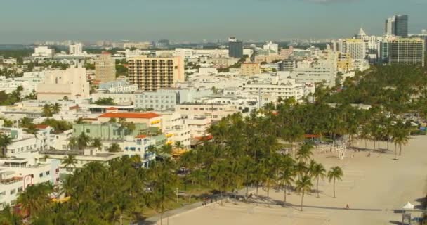 Aerial Miami Beach Stage Setup Dave Matthews Band December 2018 — Stock Video
